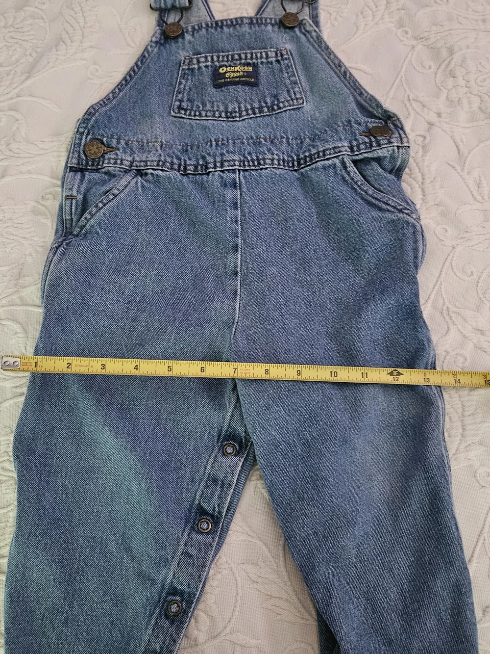 OshKosh B'gosh Classic Blue Denim Overalls (Toddler)